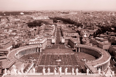 The Vatican square view
