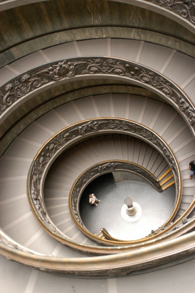 The Vatican double stairs by Mathieu Girard photographer