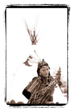 Danseuse Amérindienne par Mathieu Girard
